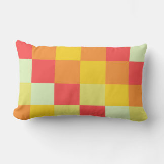 Colorful Squares 07 Lumbar Pillow