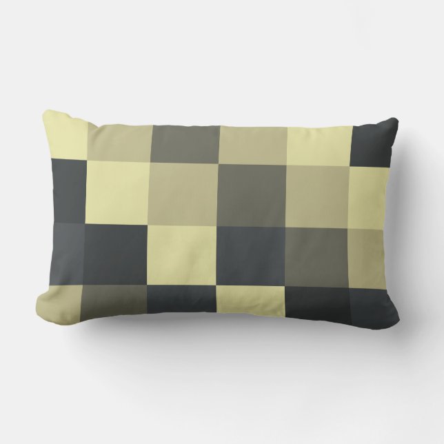Colorful Squares 09 Lumbar Pillow (Front)