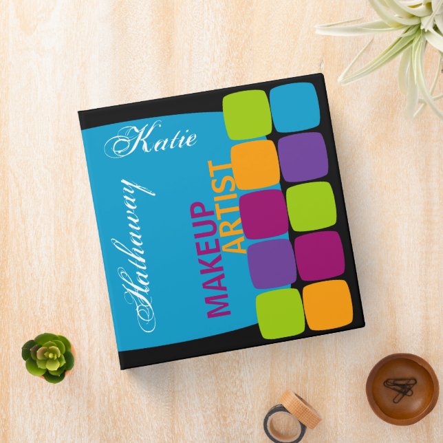Colorful Squares 1.5 Inch Binder (In Situ)