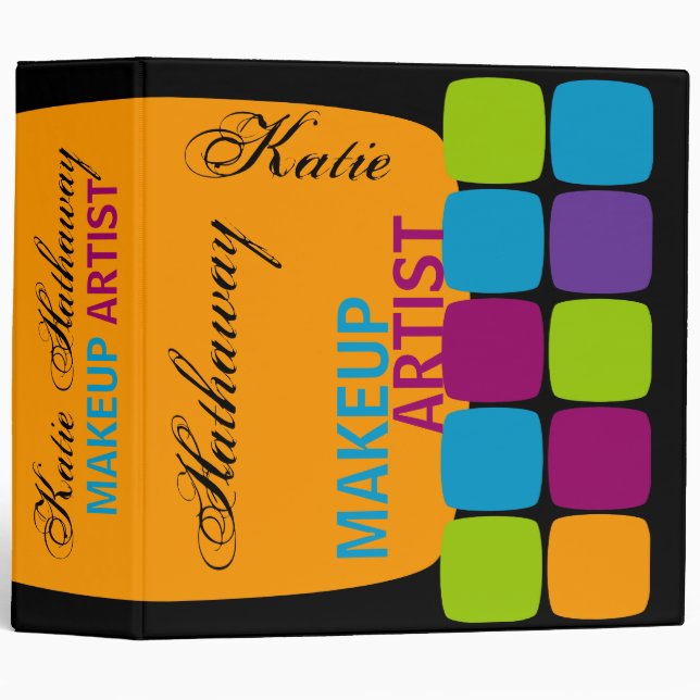 Colorful Squares 2" Binder (Front/Spine)