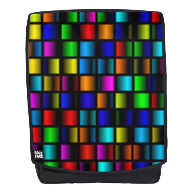 Colorful Squares Backpack (Front)