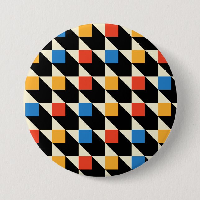 Colorful Squares Button (Front)