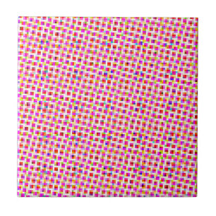 Colorful Squares Ceramic Tile