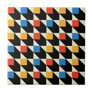 Colorful Squares Decorative Tile