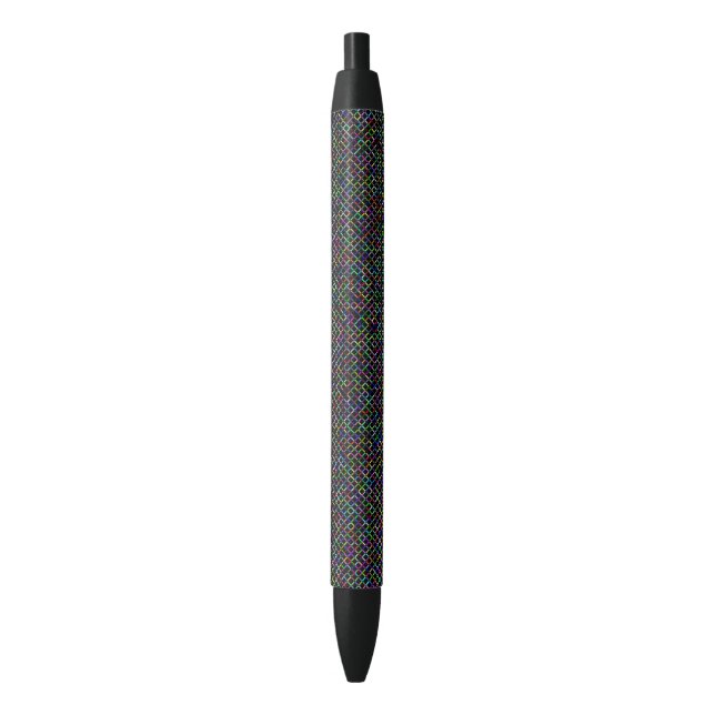 colorful squares geometric unique vibrant pattern pen (Front Vertical)