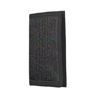 colorful squares geometric unique vibrant pattern tri-fold wallet