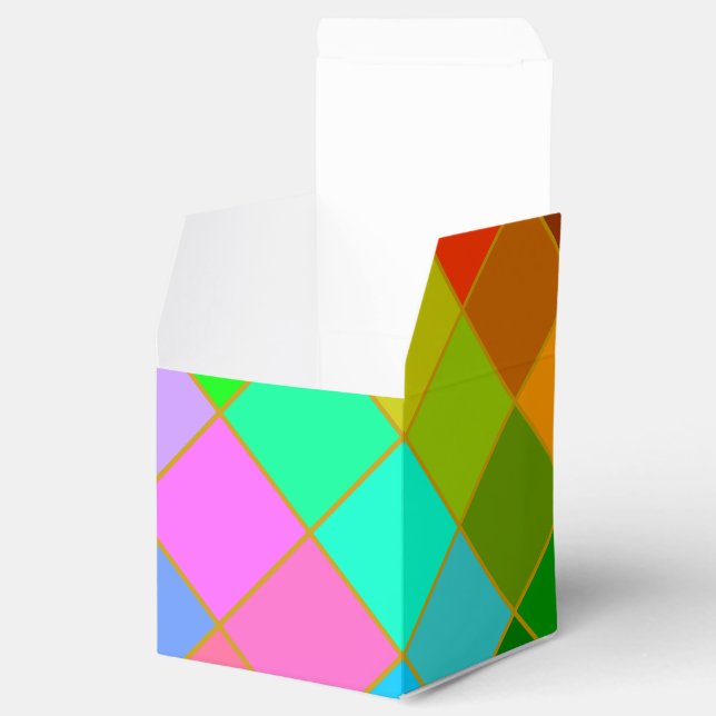 Colorful Squares Gift Box (Opened)