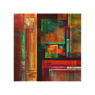 Colorful Squares Modern Abstract Art Pattern #04