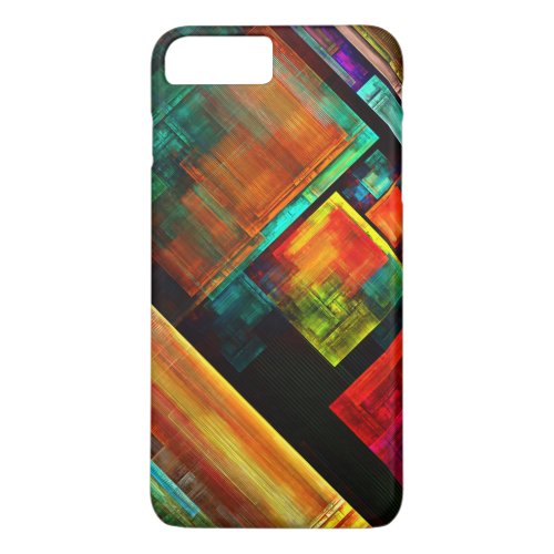Colorful Squares Modern Abstract Art Pattern 04 iPhone 8 Plus7 Plus Case