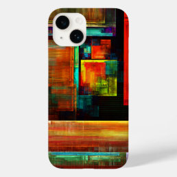 Colorful Squares Modern Abstract Art Pattern #04 Case-Mate iPhone 14 Case