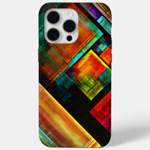 Colorful Squares Modern Abstract Art Pattern #04 iPhone 15 Pro Max Case