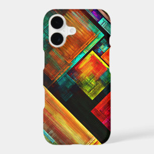 Colorful Squares Modern Abstract Art Pattern #04 iPhone 17 Case