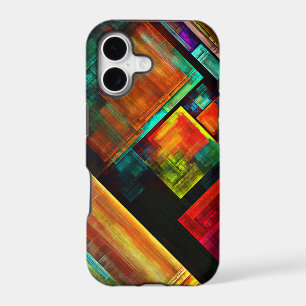 Colorful Squares Modern Abstract Art Pattern #04 iPhone 17 Case