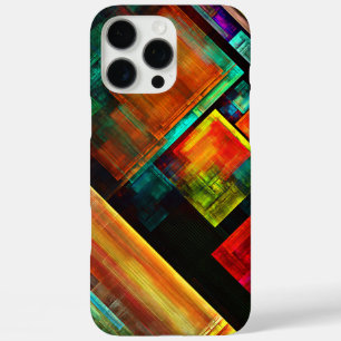 Colorful Squares Modern Abstract Art Pattern #04 iPhone 16 Pro Max Case