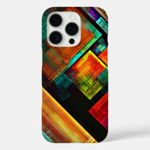 Colorful Squares Modern Abstract Art Pattern #04 iPhone 16 Pro Case