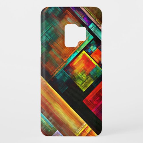 Colorful Squares Modern Abstract Art Pattern 04 Case_Mate Samsung Galaxy S9 Case