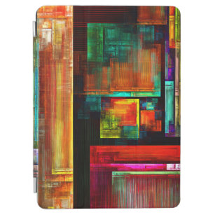 Colorful Squares Modern Abstract Art Pattern #04 iPad Air Cover