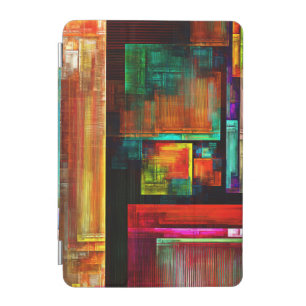 Colorful Squares Modern Abstract Art Pattern #04 iPad Mini Cover