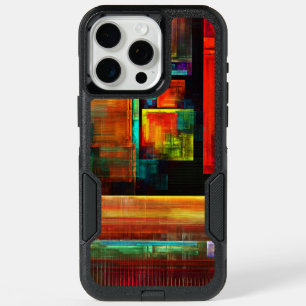 Colorful Squares Modern Abstract Art Pattern #04 iPhone 15 Pro Max Case