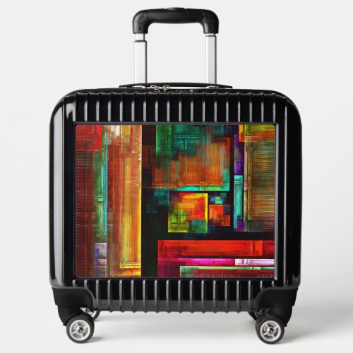Colorful Squares Modern Abstract Art Pattern 04 Luggage
