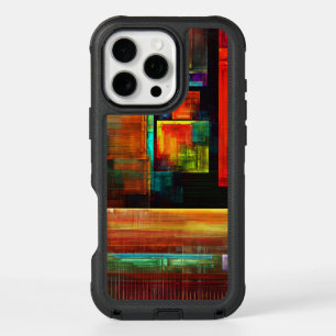 Colorful Squares Modern Abstract Art Pattern #04 iPhone 16 Pro Max Case