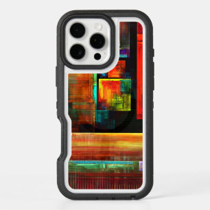 Colorful Squares Modern Abstract Art Pattern #04 iPhone 16 Pro Max Case
