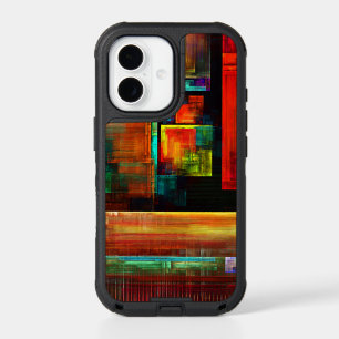 Colorful Squares Modern Abstract Art Pattern #04 iPhone 17 Case