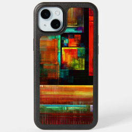Colorful Squares Modern Abstract Art Pattern #04 iPhone 15 Plus Case