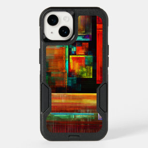 Colorful Squares Modern Abstract Art Pattern #04 OtterBox iPhone 14 Case