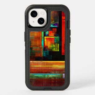 Colorful Squares Modern Abstract Art Pattern #04 OtterBox iPhone 14 Case