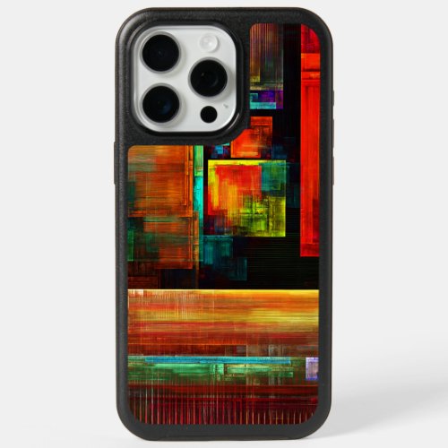 Colorful Squares Modern Abstract Art Pattern 04 iPhone 15 Pro Max Case