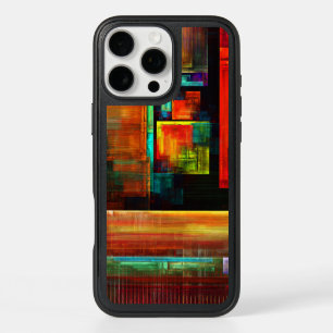 Colorful Squares Modern Abstract Art Pattern #04 iPhone 16 Pro Max Case