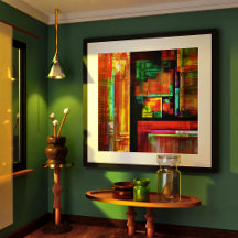 Colorful Squares Modern Abstract Art Pattern #04