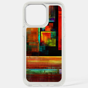 Colorful Squares Modern Abstract Art Pattern #04 iPhone 15 Pro Max Case