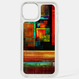 Colorful Squares Modern Abstract Art Pattern #04 iPhone 15 Plus Case