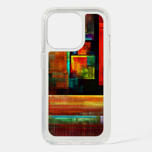 Colorful Squares Modern Abstract Art Pattern #04 iPhone 15 Pro Case