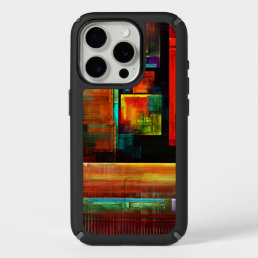 Colorful Squares Modern Abstract Art Pattern #04 iPhone 15 Pro Case
