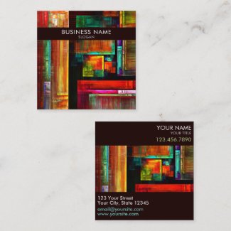 Colorful Squares Modern Abstract Art Pattern #04