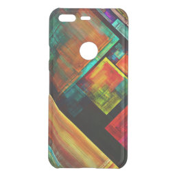 Colorful Squares Modern Abstract Art Pattern #04 Uncommon Google Pixel Case
