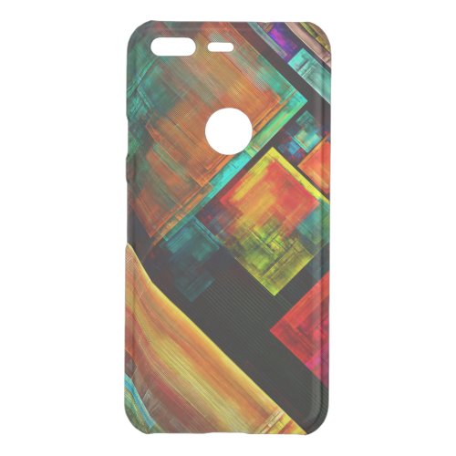 Colorful Squares Modern Abstract Art Pattern 04 Uncommon Google Pixel Case