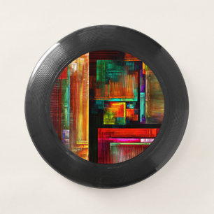 Colorful Squares Modern Abstract Art Pattern #04 Wham-O Frisbee