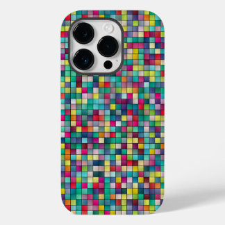 Colorful squares mosaic geometric pattern speck iP Case-Mate iPhone 14 Pro Case