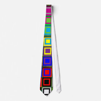 Colorful Squares Patterned Tie