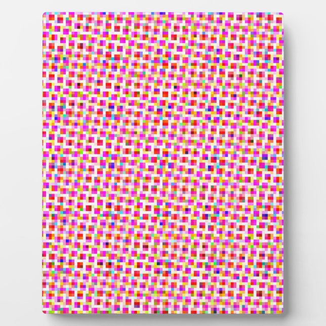 Colorful Squares Plaque (Front)
