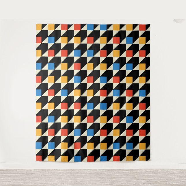 Colorful Squares Tapestry (Front)