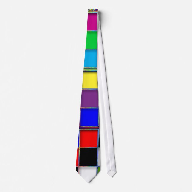 Colorful Squares Tie Customizable (Front)
