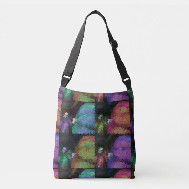 Colorful Squash Quilt Crossbody Bag (Front)