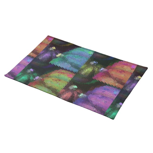 Colorful Squash Quilt Placemat (On Table)