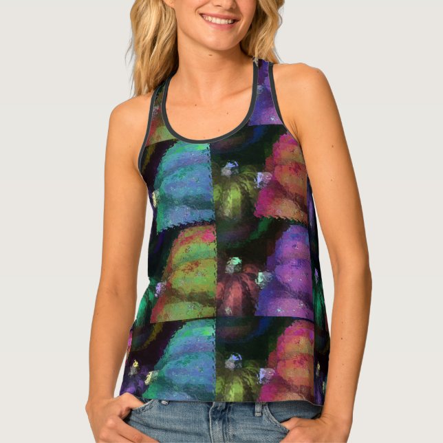 Colorful Squash Quilt Tank Top (Front)
