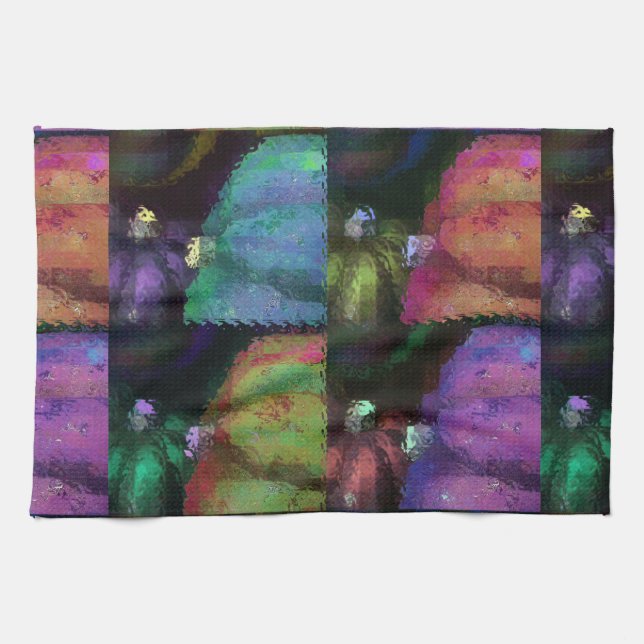 Colorful Squash Quilt Towel (Horizontal)
